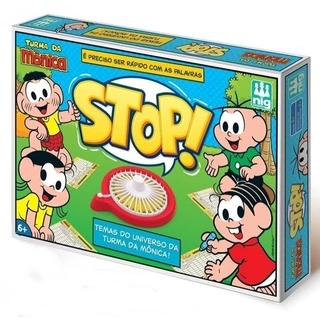 Jogo de Tabuleiro Stop! Turma da Mônica com Roleta - Nig