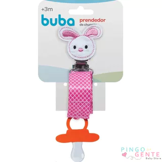 Prendedor De Chupeta Em Feltro Decorado Coelhinho Menina Buba