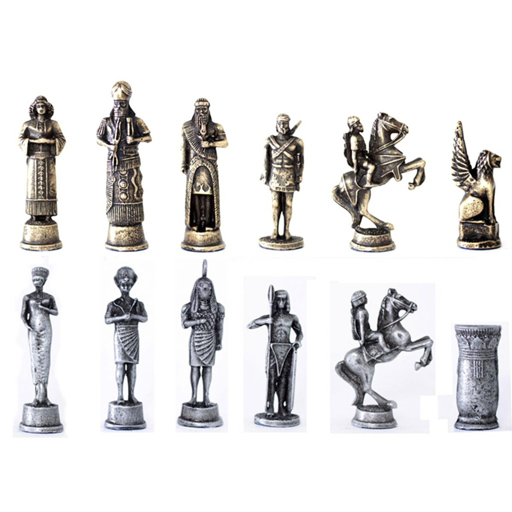 Ornamento De Metal O desenho da patente das peças do jogo de xadrez