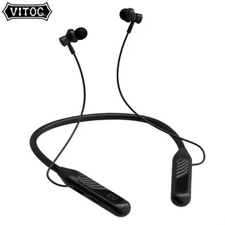 Fone De Ouvido Bluetooth Vitog BT-8 TWS Cortado No Ruído MIC Para Jogos Esportivos Estilo Pescoço Suspenso
