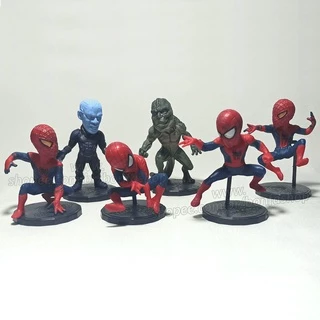 Miniatura Boneco Homem Aranha - Estatueta Mini Action Figure Kit Spider Man Amazing - Marvel