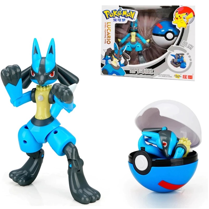 Brinquedo Pokemon Gyarados Articulado Dentro De Pokebola Pokeball