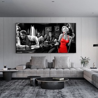 quadro decorativo marilyn monroe e elvis presley para sala quarto hall ...