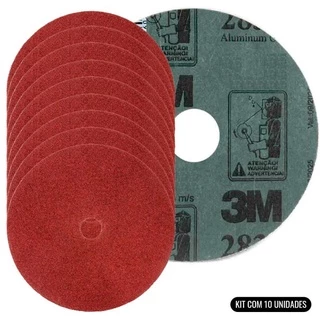 Disco de Lixa 7 x 7/8 Pol Grana 24 Kit Com 10 Unidades HC000618443 3M em Oferta na Shopee