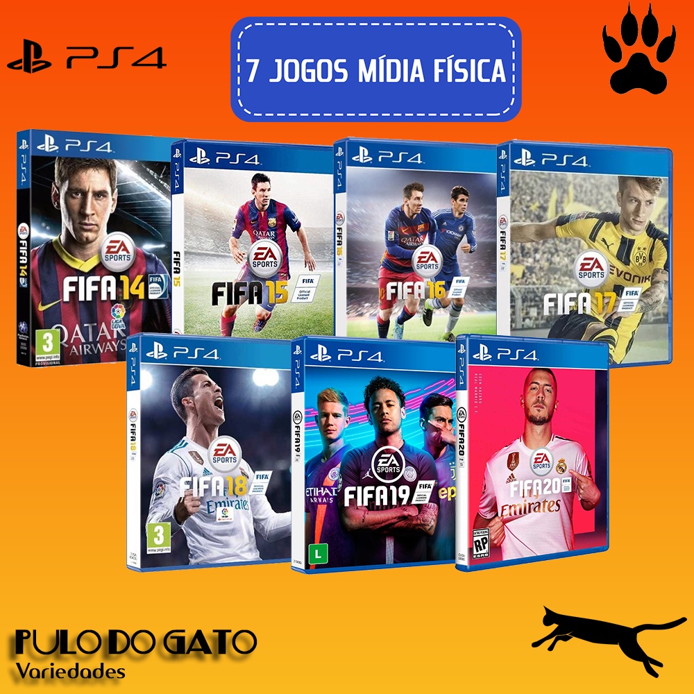 Jogo de PS4 FIFA do 14 ao 20 (MÍDIA FÍSICA)