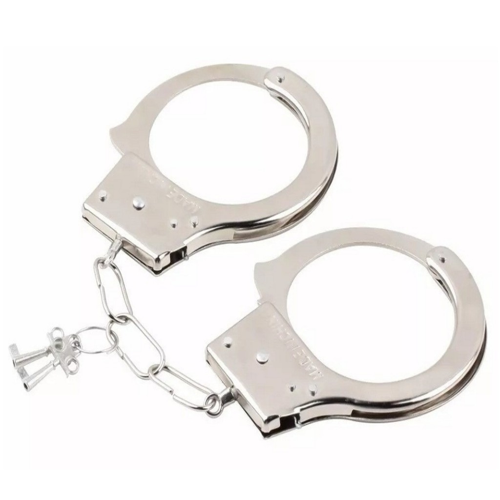 Algema Metal Festas Policial Fetiche Fantasias Simples | Shopee Brasil