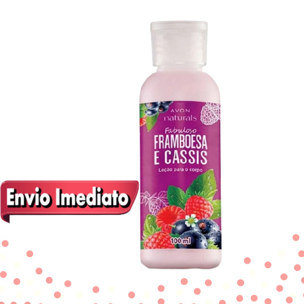 Hidratante - Loção para o Corpo Framboesa e Cassis Avon Naturals ...