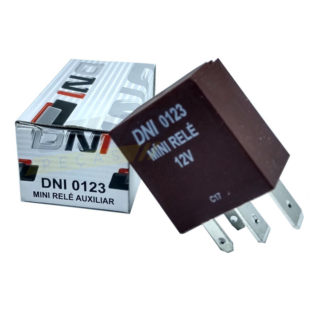 Míni Relé Auxiliar - 12v - 30a - Dni 0123 | Shopee Brasil