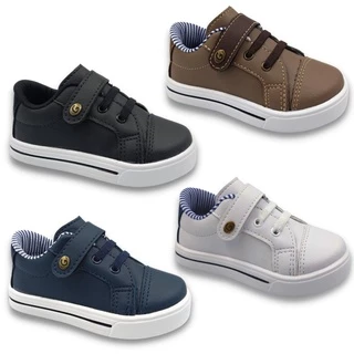 Tenis Sapatinho Infantil Calcado Menino Bebe Cegonha Casual Basico Escolar