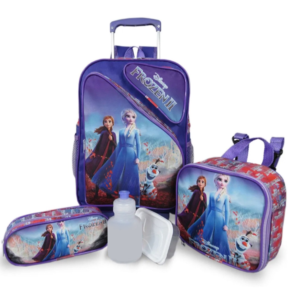 Kit Mochila Infantil Frozen Tam G Rodinhas