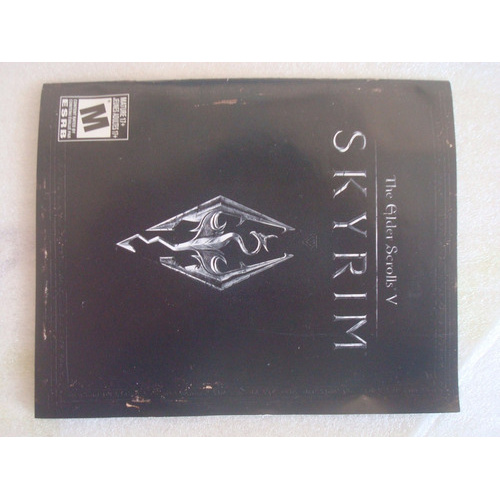 Manual original do jogo The Elder Scrolls V Skyrim Sony Playstation 3 ...