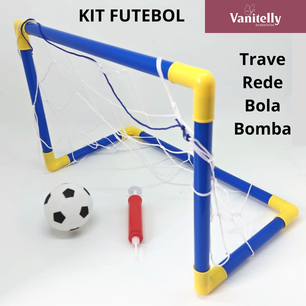 Brinquedo Kit Jogo De Futebol Com Cones E Bola Infantil