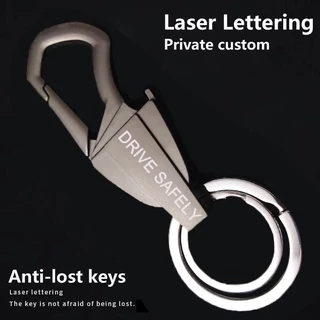 Personalizado Lettering Chaveiros De Aço Inoxidável Nome Engrave Gravar De Metal Chaveiro Para Carro Mulheres Homens Presente em Oferta na Shopee