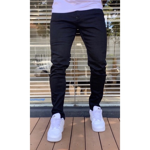 Calça jeans skine skin slim masculino básica tradicional