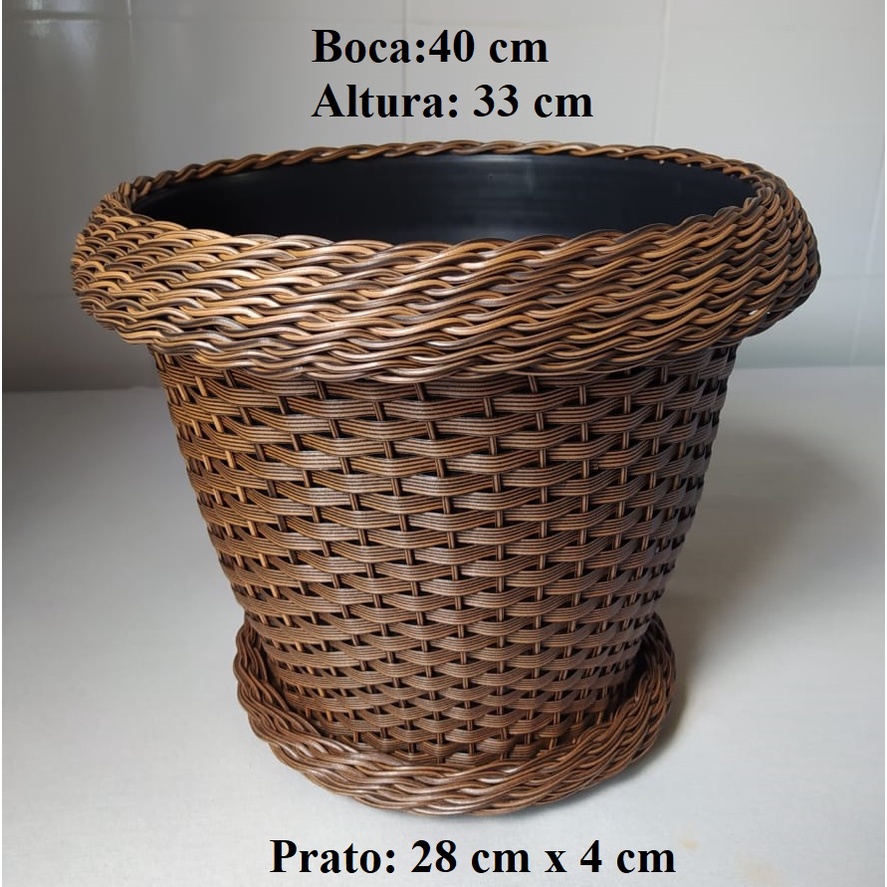 1 vaso + 1 prato n° 99 grande enorme vaso para flores coqueiro jardim ...