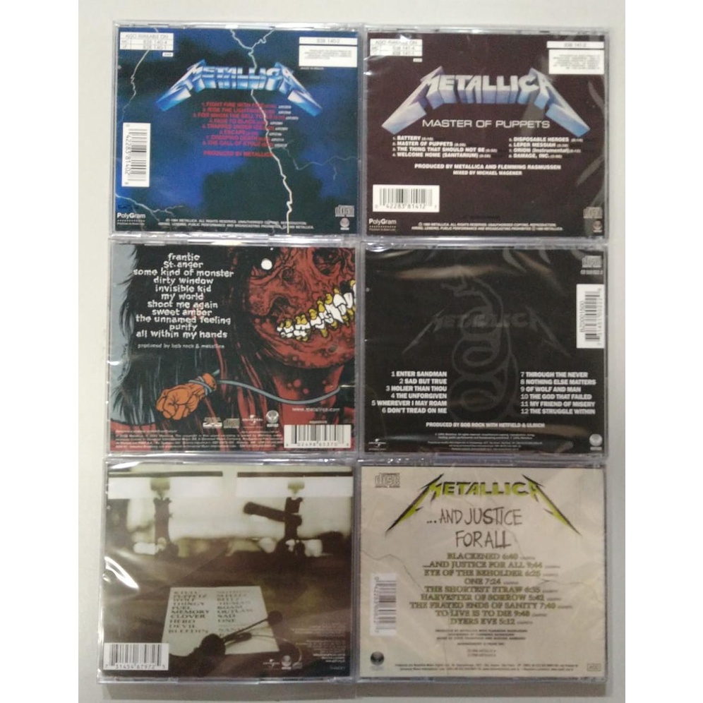 Kit 6 Cds Metallica | Shopee Brasil