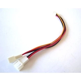 Cabo Splitter Microventilador 3 Pinos 1 Femea x 2 Macho = Para Conectar Dois Fan Cooler de 3 Pinos na Placa Mãe