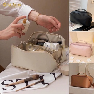 Almofada De Órgão Saco Cosmético De Cosmética Couro Para Senhoras Maquiagem Organizador De Viagem De Grande Capacidade Higiênico