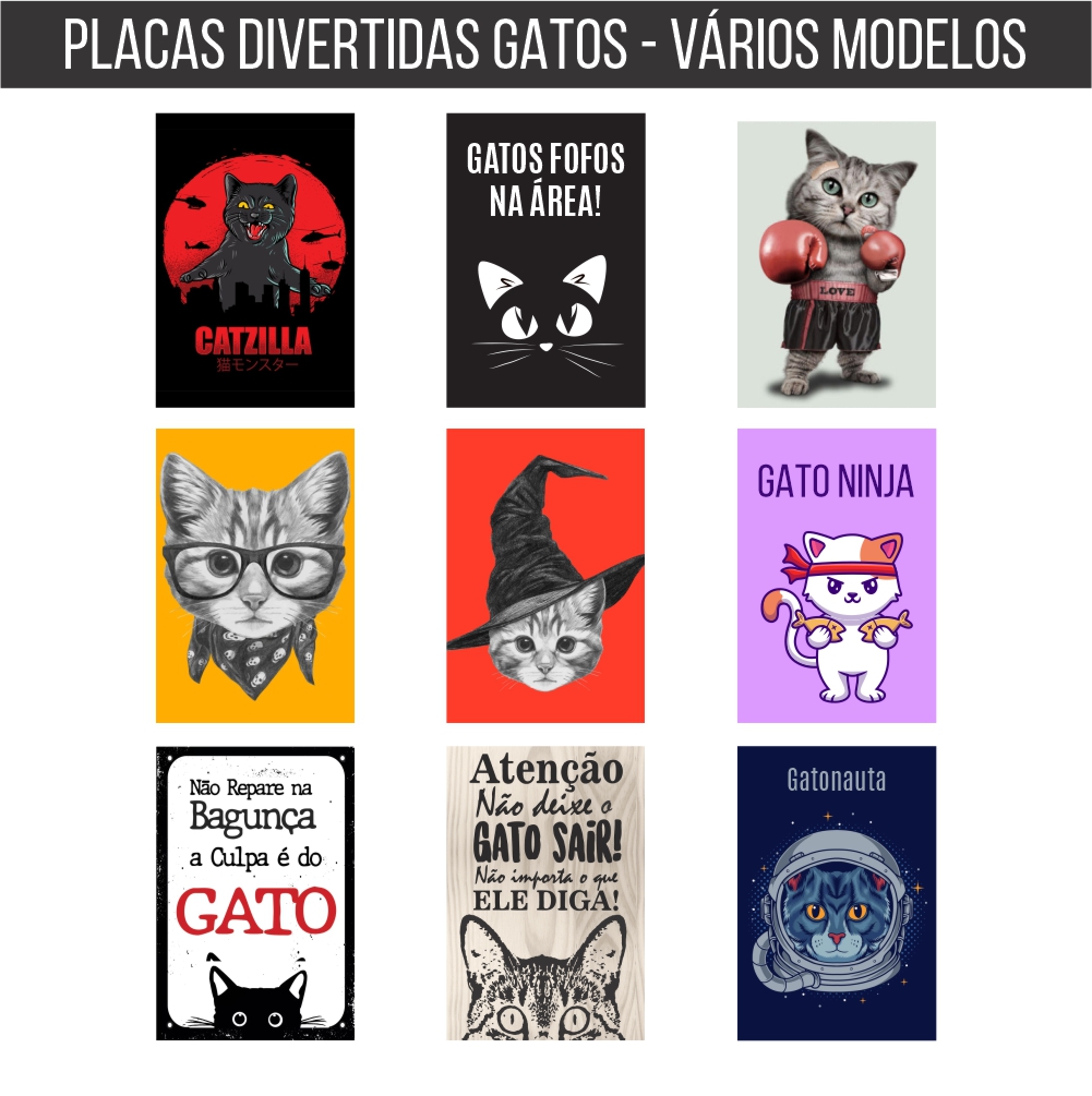 Placa Gato Ninja