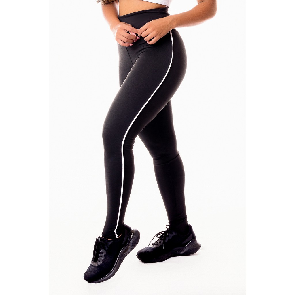 Legging Fitness Lisas Não Fica Transparente Academia Lisa