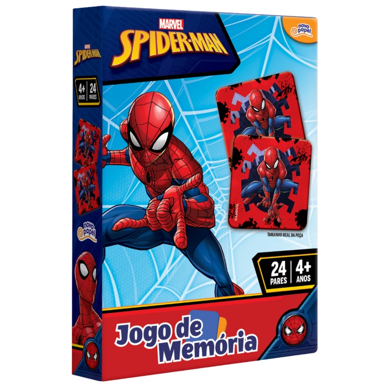 Jogo da Memória Homem Aranha Brinquedo Educativo Infantil 4 + Anos ...
