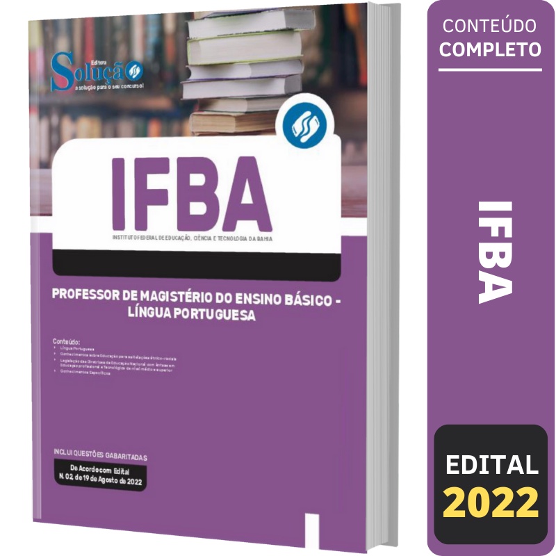 Últimas Notícias Edital IFBA - Edital Concursos Brasil