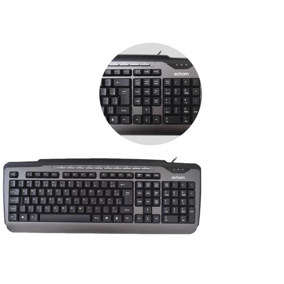 Teclado Ultramultimidia Abnt2 Padrão Brasileiro Exbom Bk170m Shopee Brasil 2481