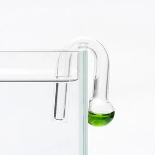 Medidor Permanente De Co2 Drop Checker Em vidro estilo Curva U