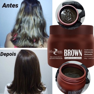 Matizador Hidratante Brown para Cabelo Castanho Mairibel | 500 Gramas - Intensifique Seu Tom Castanho | Compre Agora!