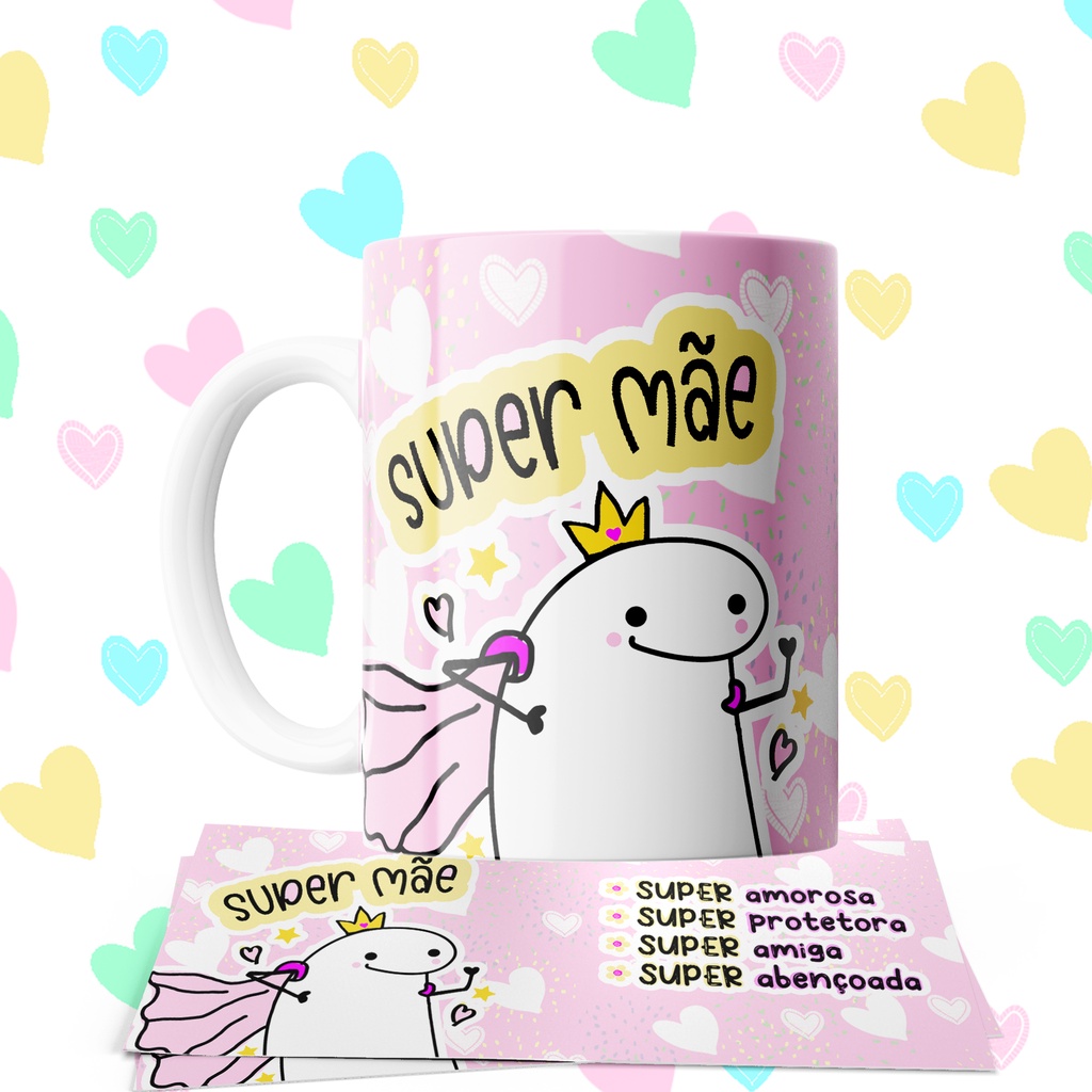 Caneca Super Mãe Meme Flork Boneco Palito Dia das Mães de Porcelana -  egvpersonalizados - Caneca - Magazine Luiza