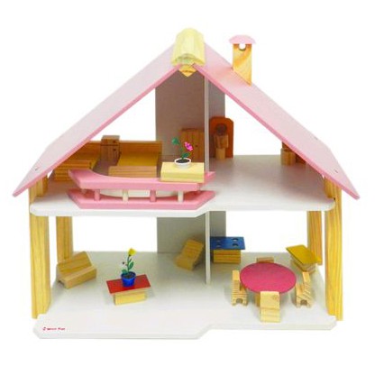 Casinha de Boneca Pink Grande - Wood Toys