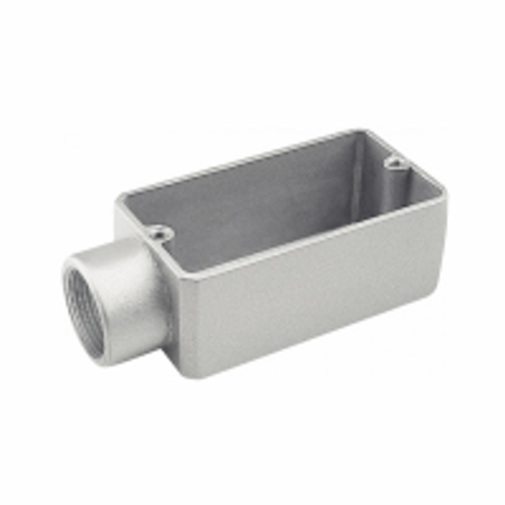 Condulete Em Aluminio Tipo E Com Rosca Bsp Sem Pintura 1/2
