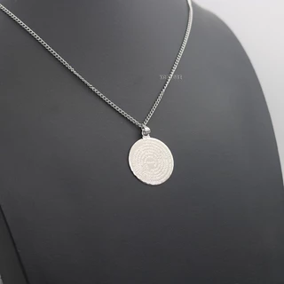 Colar corrente Cordão Pai Nosso Medalha Aço Inox Não Escurece Brilho banhado masculino feminino prata prateado dourado folheado