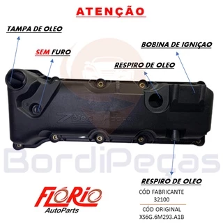 Tampa Cabeçote Escort Fiesta Ecosport Focus Ka Zetec S Furo
