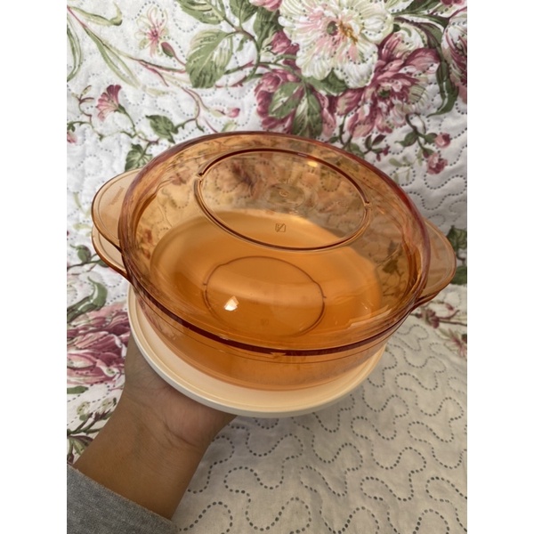 Tigela Microplus Tupperware 1 L em Policarbonato Laranja | Shopee Brasil