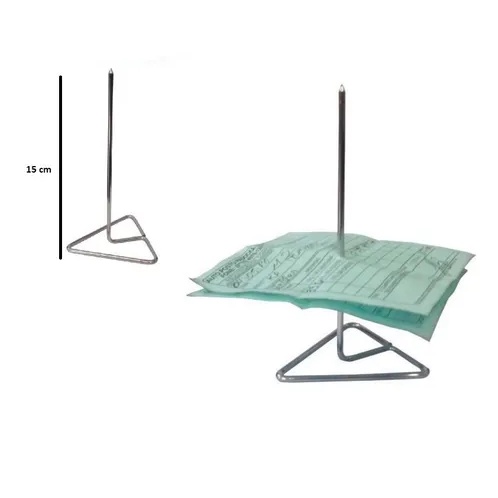 Espeto Em Aço Inox Ideal P/comandas Notas Pedidos P/ Papel