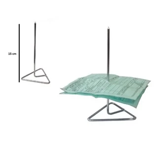 Espeto Em Aço Inox Ideal P/comandas Notas Pedidos P/ Papel