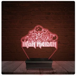 Abajur Luminária Acrílico Led - Eddie Iron Maiden 11