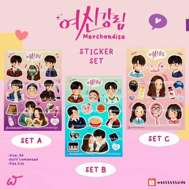 Verdadeira Beleza KDRAMA STICKER SET han Buttonscarves hwang inyeop lim ...