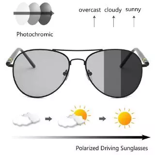 Óculos De Sol De Sol Polarizados Fotocromico Óculos De Aviador Para Masculino E Mulheres