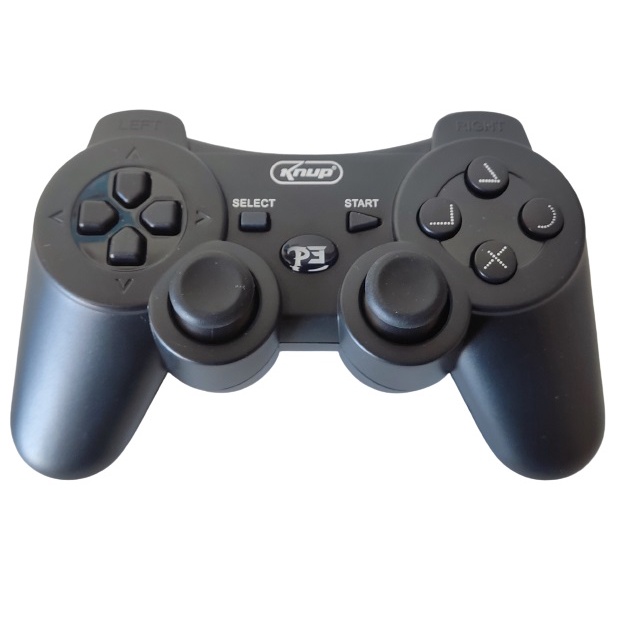 Controle PS3 Playstation 3 Sem Fio Bluetooth Giroscópio Com Cabo Recarga Joystick Knup KP-GM006