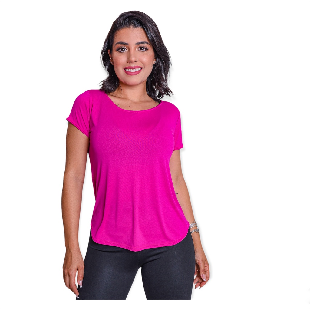 Camiseta Dry Fit Feminina Poliamida Academia Corrida