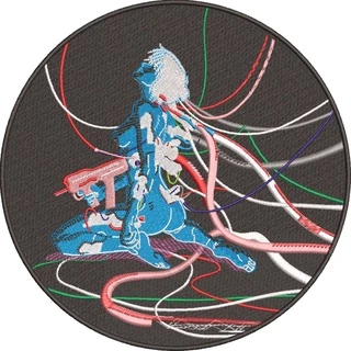 Patch termocolante Ghost In The Shell anime manga filme bordado