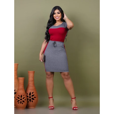 Conjunto Saia Lapis e Blusa Feminina Moda Evangelica Elegante