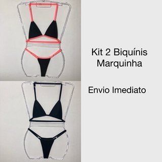 Kit 2 Biquínis Feminino Marquinha Bronzeamento