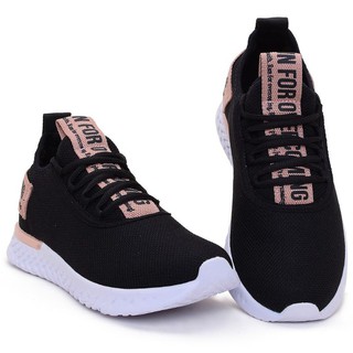 Kasut Tênis Esportivo Feminino Casual Branco Respirável