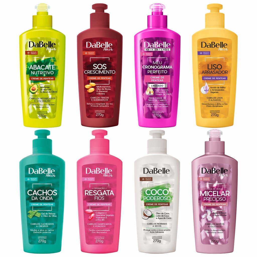Creme De Pentear Dabelle Hair 270g A Escolher | Shopee Brasil