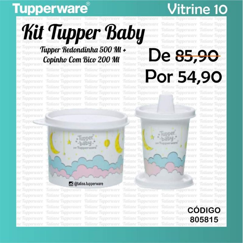 Tupperware Kit Tupper Baby para bebê - Kit Higiene Bebê - Magazine