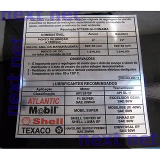 Quadrado Gol Voyage Saveiro Adesivo Volk Especifica Motor [i