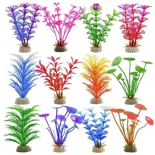 Flor artificial De Plástico Para Decoração De Casa/Aquário/Uso Externo/Plantas
